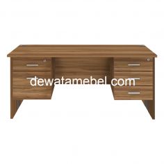 Meja Kantor Ukuran 160 - MD 1675 + MD H02 + MD H03 / Teakwood